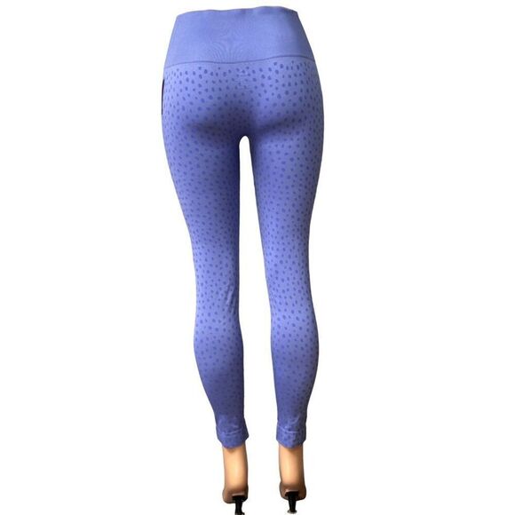 Puma Women’s Spot Printed Seamless High Waist Stretch Leggings, Purple, XL - Picture 4 of 11